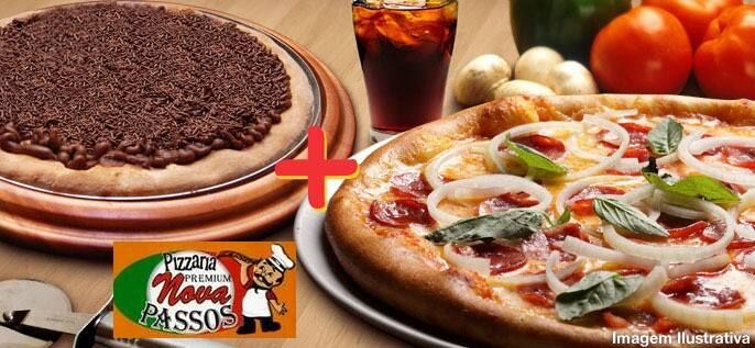 Temos pizza tamanho broto 4 pedaços ou pizza 8 pedaços - Picture